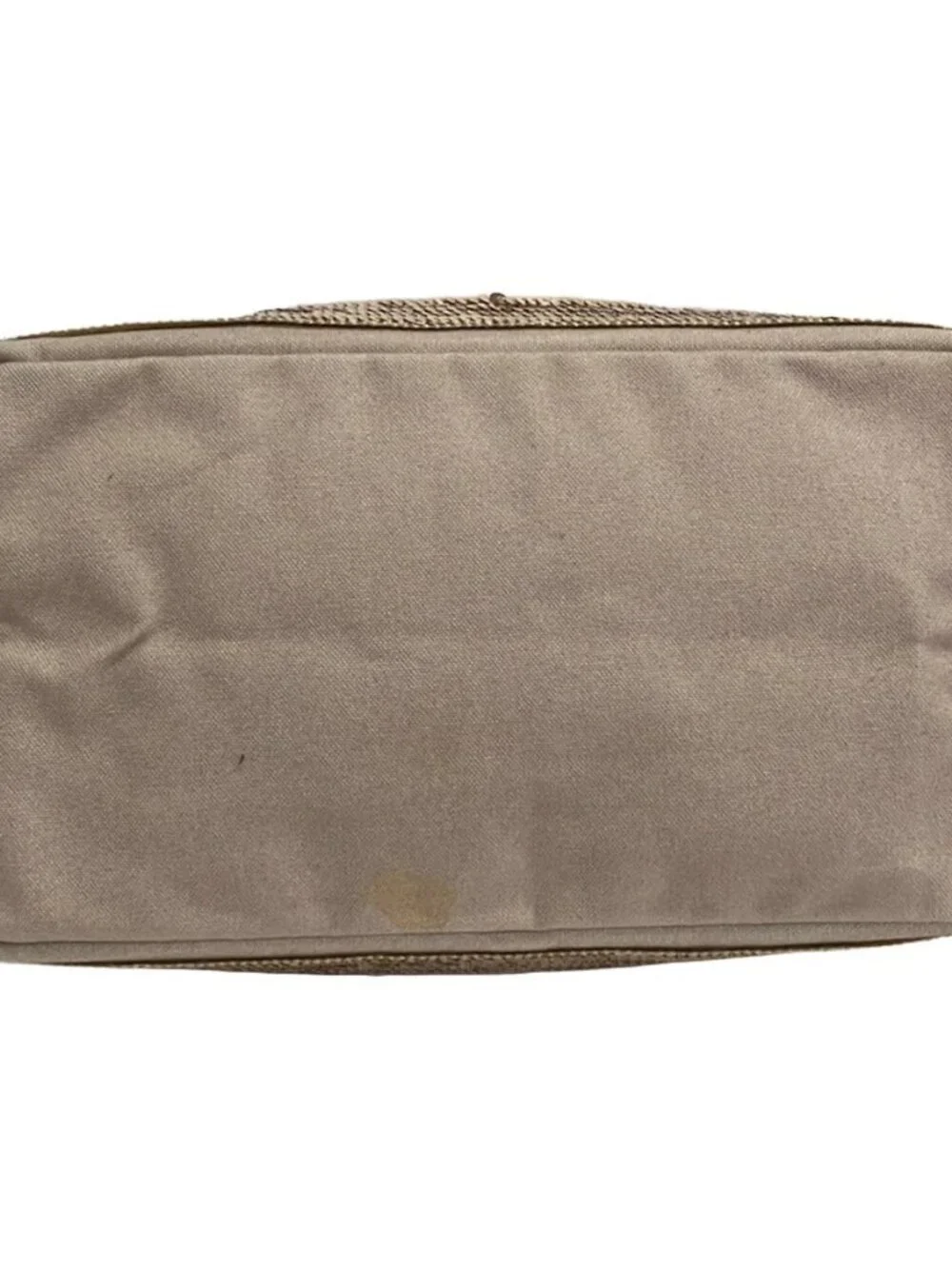 vanessa bruno Beige Rose Gold Canvas Sequins Tote Bag